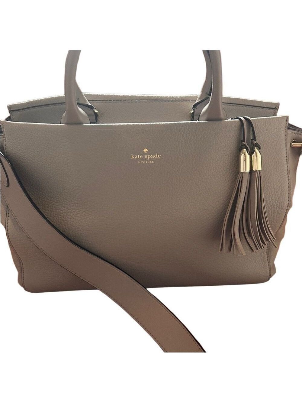 Kate Spade Grey Atwood Place Larson Crossbody Bag - Picture 9 of 16